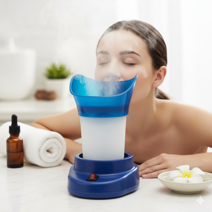 Shinon Face Steamer & Inhaler 2-in-1 | Steam Facial Machine Electric | Sauna Spa Nebulizer Home Facial